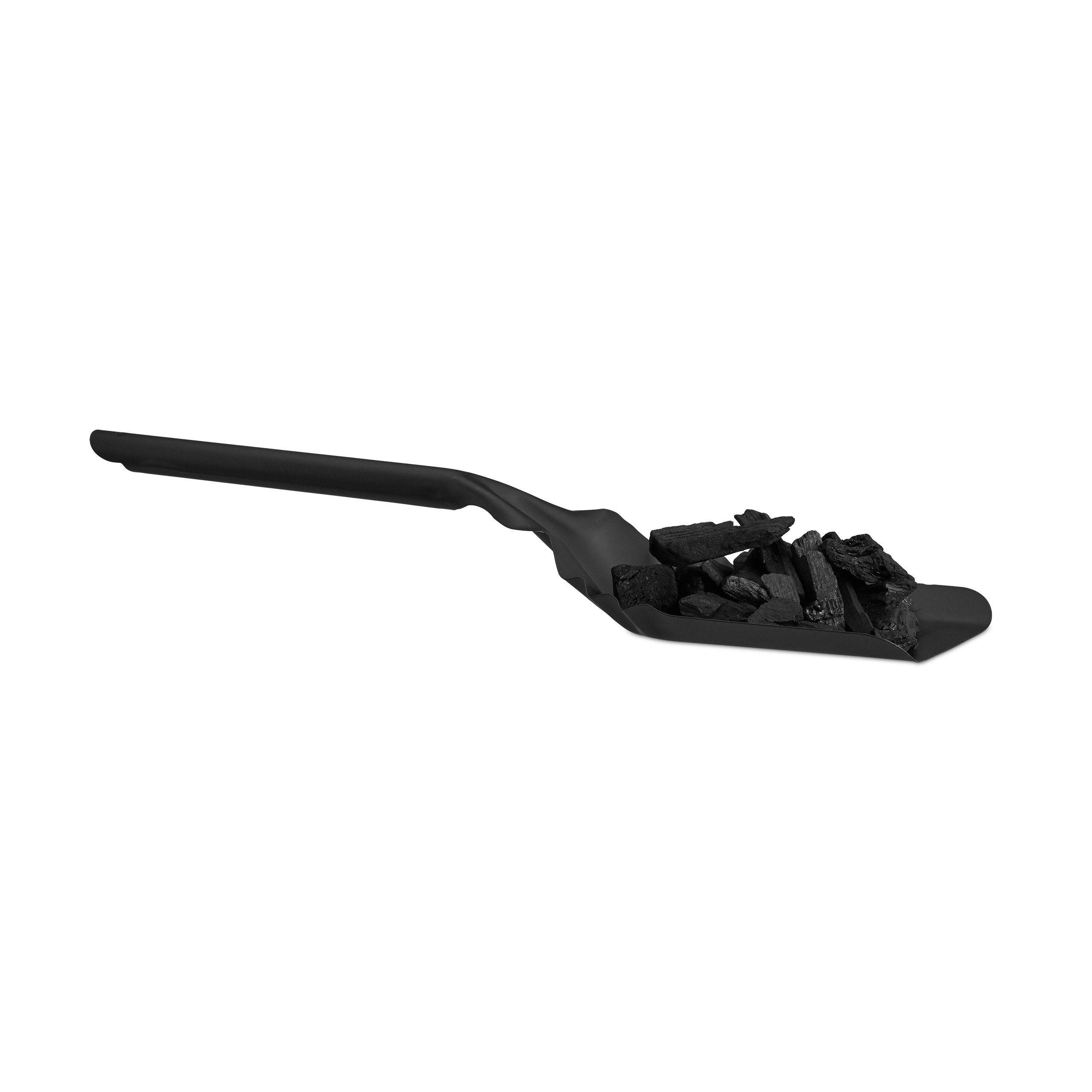 Helloshop26 - Pelle à cendres de cheminée 49 cm en acier four poêle noir - Image 2