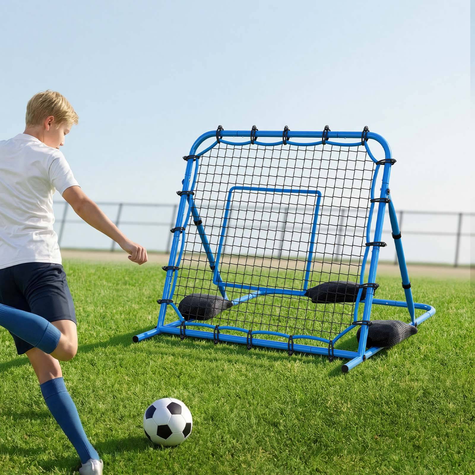 Vevor - VEVOR Filet de rebond de football 119,5x113,5 cm, angles réglables, cadre en fer, filet renforcé pour usage extérieur. - Image 8