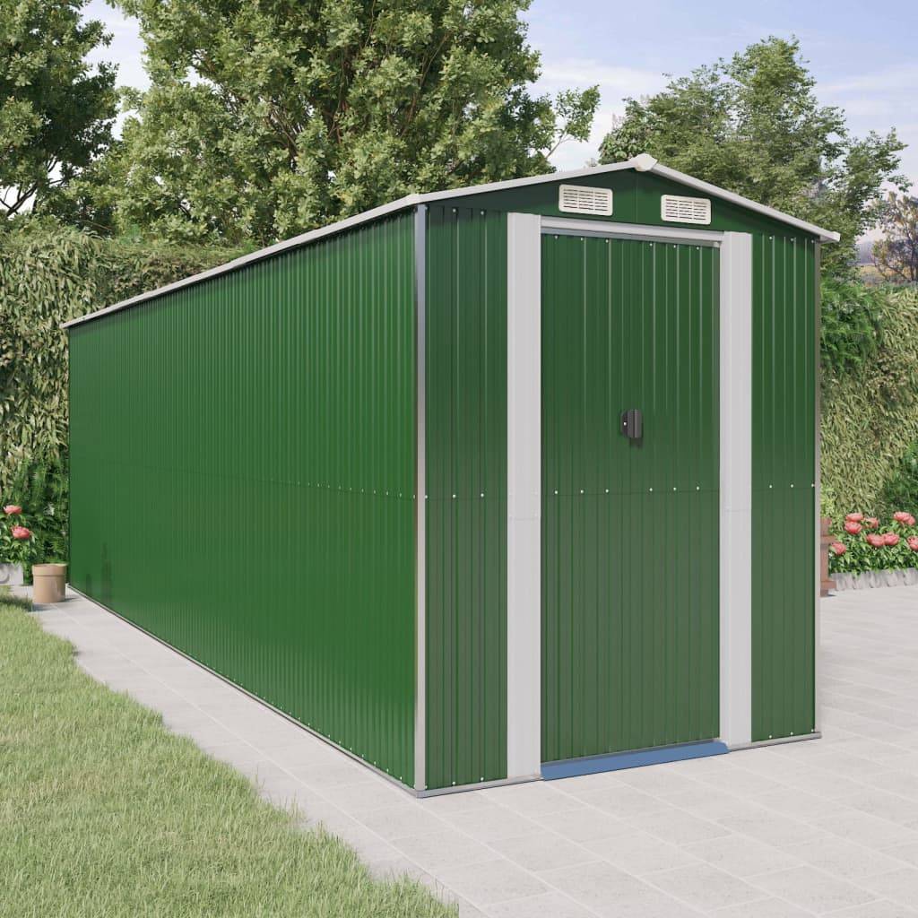 Vidaxl - Abri de jardin Vert 192x606x223 cm Métal galvanisé 11.6m² vidaXL 3147432 - Image 1