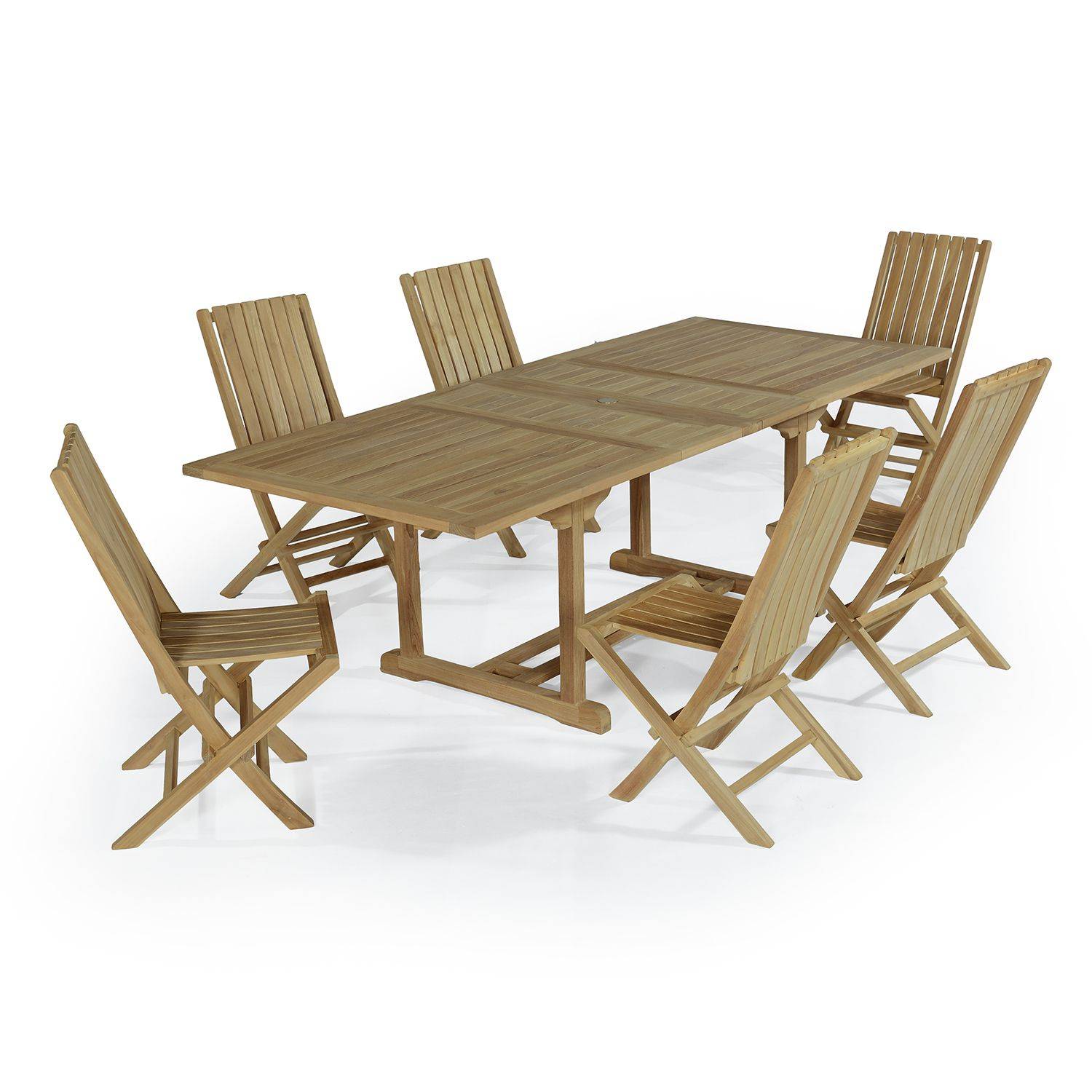 Salon de jardin en teck massif Vera Cruz, 6 places - TECK'Attitude - Image 1