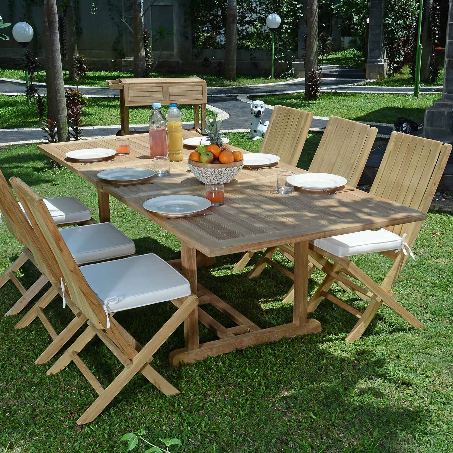 Salon de jardin en teck massif Vera Cruz, 6 places - TECK'Attitude - Image 2