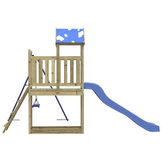 Aire de jeux d'extérieur - Jeu Plein air enfant bois de pin imprégné-JU1684 - Image 5
