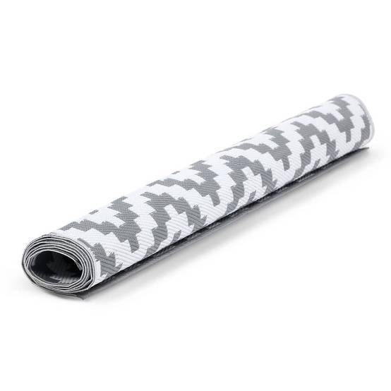 Tapis extérieur rectangulaire réversible 160 x 240 Gris - Image 3