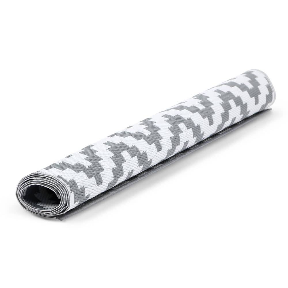 Tapis extérieur rectangulaire réversible 160 x 240 Gris - Image 3