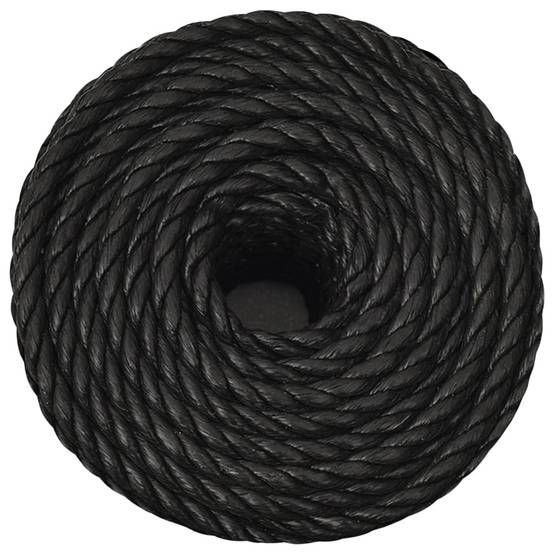 Corde de travail Noir 16 mm 100 m polypropylène Maison Chic - Image 3