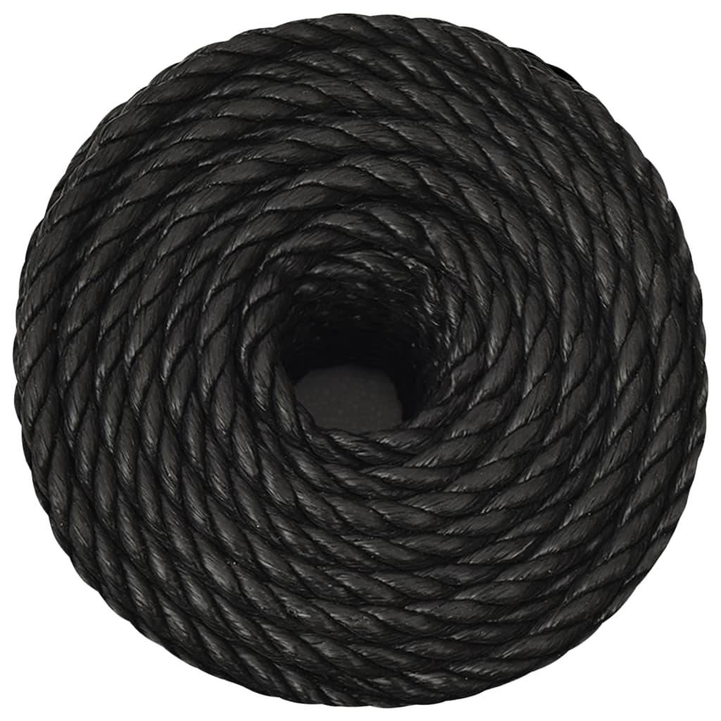 Corde de travail Noir 16 mm 100 m polypropylène Maison Chic - Image 3