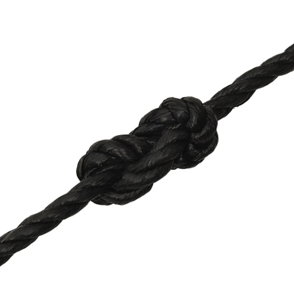 Corde de travail Noir 16 mm 100 m polypropylène Maison Chic - Image 5