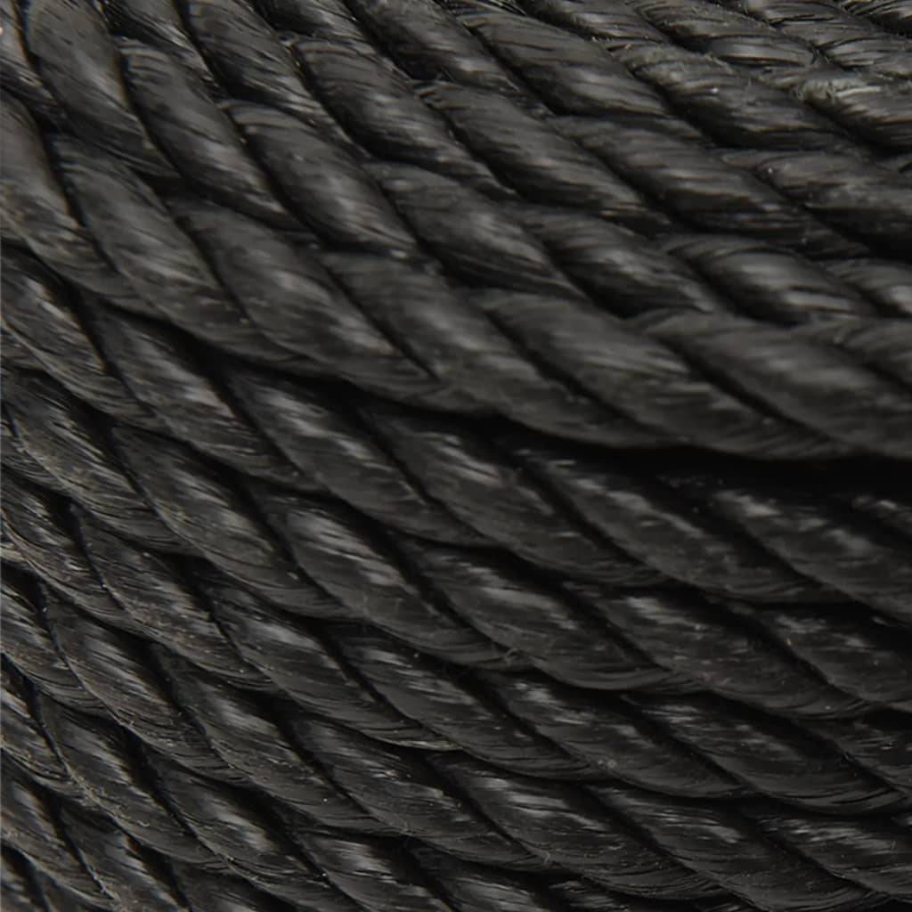 Corde de travail Noir 16 mm 100 m polypropylène Maison Chic - Image 4