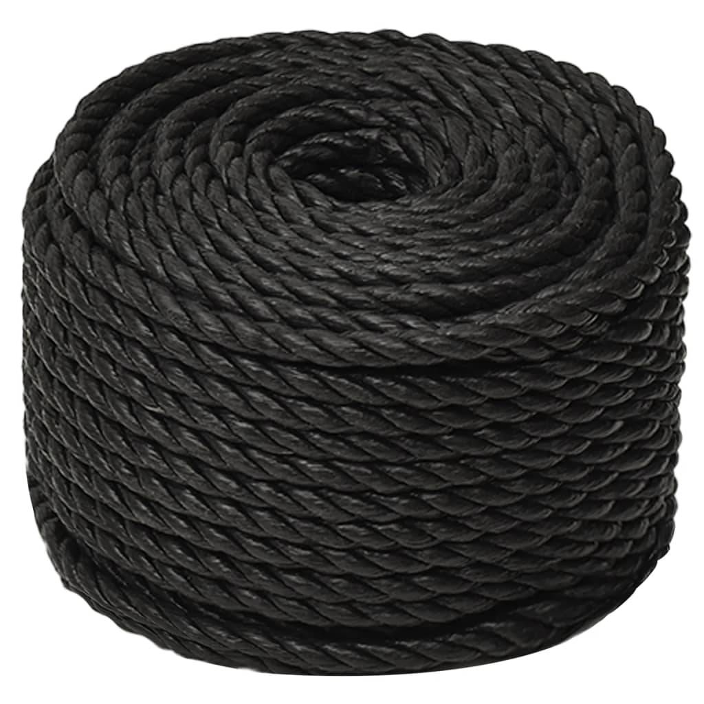 Corde de travail Noir 16 mm 100 m polypropylène Maison Chic - Image 1