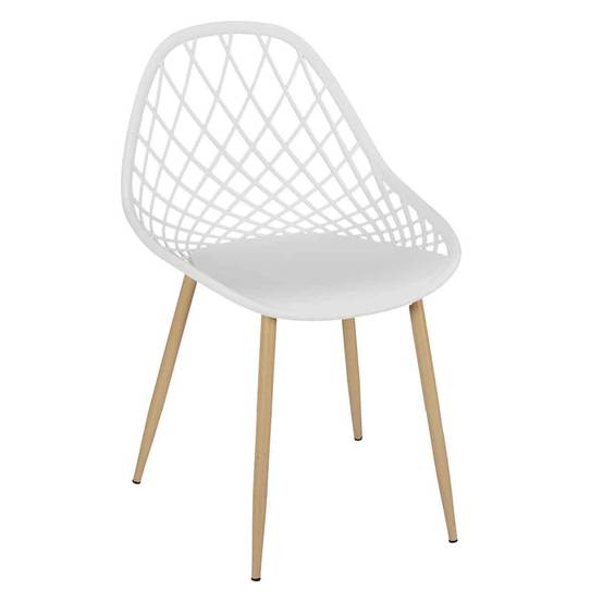 The Home Deco Factory - Lot de 4 Chaises Design "Malaga" 80cm Blanc - Image 2