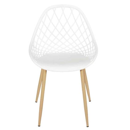 The Home Deco Factory - Lot de 4 Chaises Design "Malaga" 80cm Blanc - Image 3