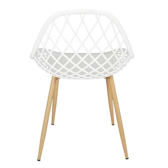The Home Deco Factory - Lot de 4 Chaises Design "Malaga" 80cm Blanc - Image 5