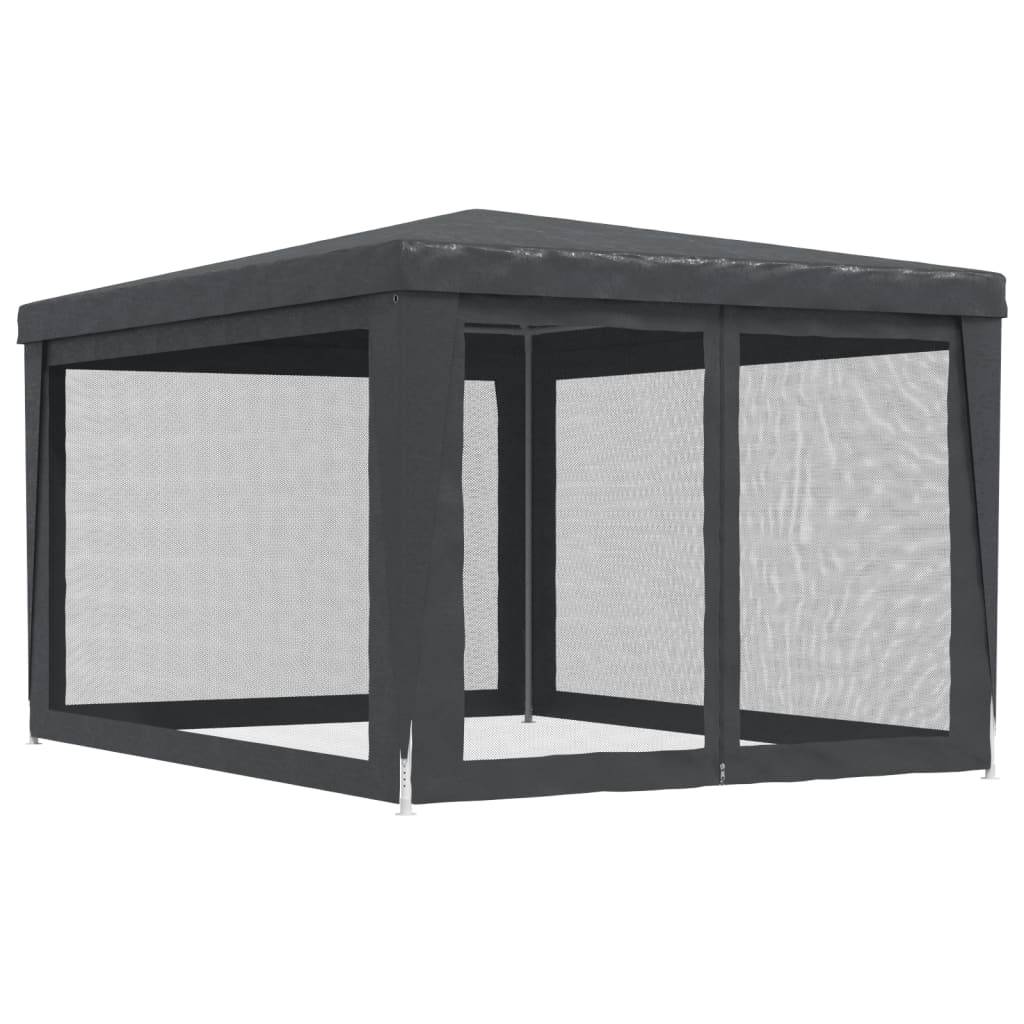Tonnelle de Réception 4x3m Acier avec 4 Parois Moustiquaires Jardin Anthracite - ComfortXL Outdoor Living - Image 5