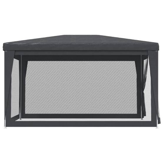 Tonnelle de Réception 4x3m Acier avec 4 Parois Moustiquaires Jardin Anthracite - ComfortXL Outdoor Living - Image 4