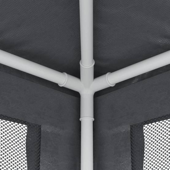 Tonnelle de Réception 4x3m Acier avec 4 Parois Moustiquaires Jardin Anthracite - ComfortXL Outdoor Living - Image 6