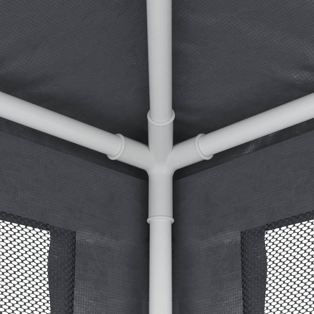 Tonnelle de Réception 4x3m Acier avec 4 Parois Moustiquaires Jardin Anthracite - ComfortXL Outdoor Living - Image 6