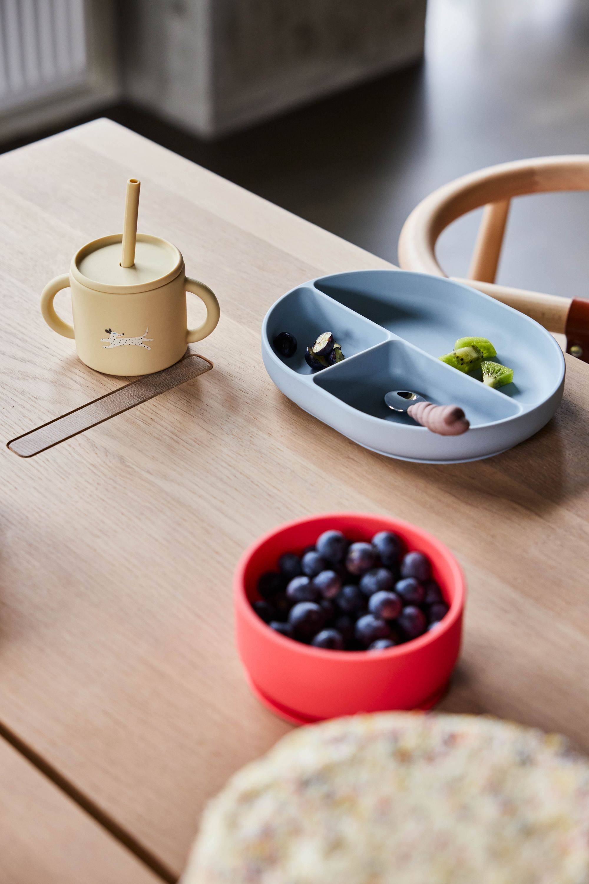 Assiette bleu silicone Mini - Image 2