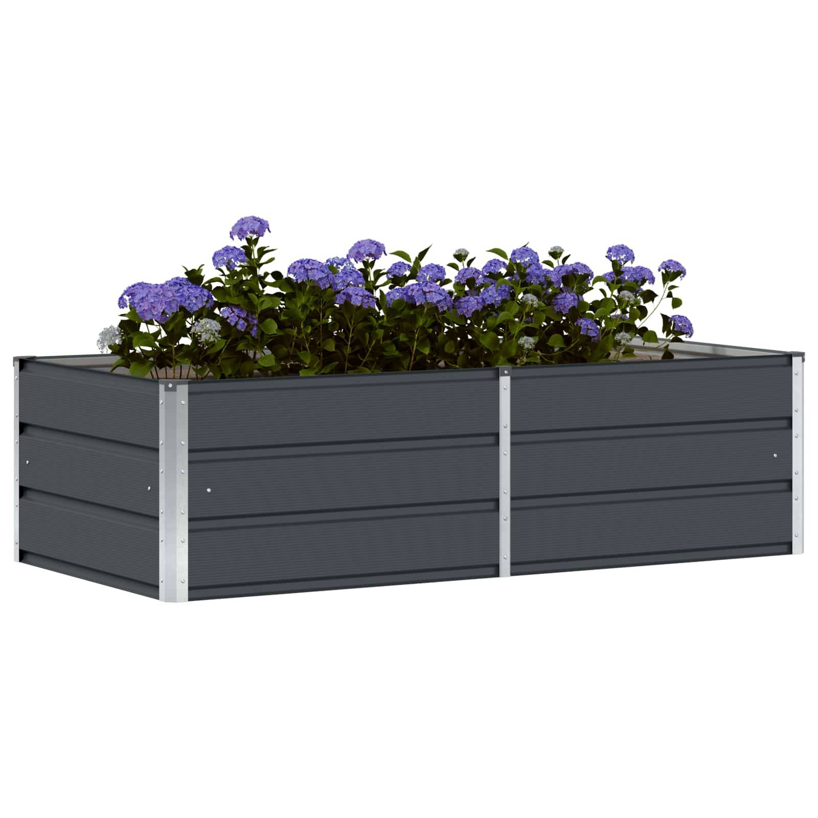 Vidaxl - Jardinière Anthracite 160 x 80 x 45 cm Acier vidaXL 42018192 - Image 4