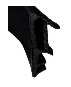 Joint pose sur ouvrant KISO - rainure 4mm - Feuillure 12 mm - 180M - SP 412 F Noir - Image 1