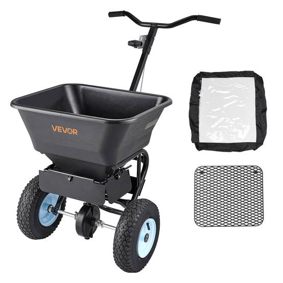 VEVOR Épandeur Engrais Semence Semoir à Pousser Capacité 45,2 kg Épandage 0-3 m - Image 1