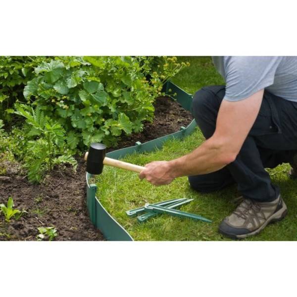 Ancres pour bordure en polyéthylene recyclé - NATURE - H26,7 x 1,9 x 1,8 cm - Vert - Image 3