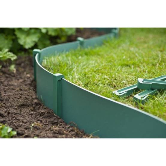 Ancres pour bordure en polyéthylene recyclé - NATURE - H26,7 x 1,9 x 1,8 cm - Vert - Image 5