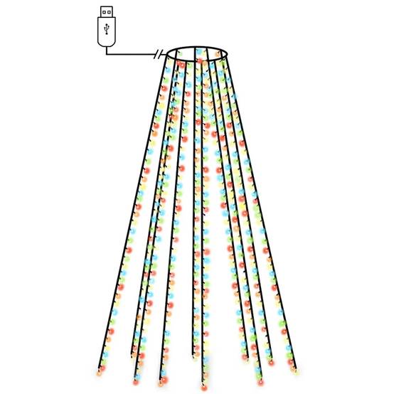PANGIVO - Guirlande lumineuse PVC multicolore 1000 x 0.1 x 400 cm - PANGIVO - Image 2