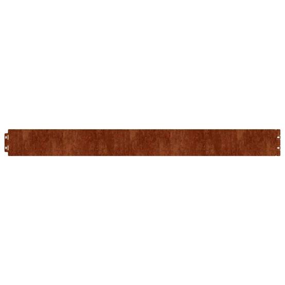 Bordure jardin acier corten extérieur aménagement paysager 103x10cm rouillé - ComfortXL Outdoor Living - Image 4