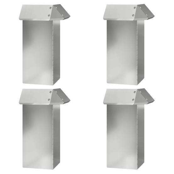 Clôture anti-limaces acier galvanisé potager protection 100x25cm argent 20pcs - ComfortXL Outdoor Living - Image 5