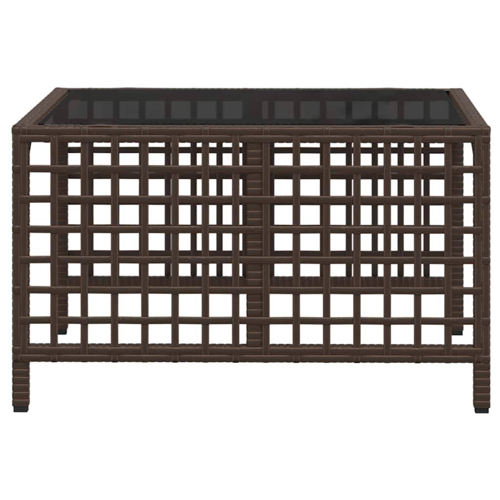 Salon de jardin d'angle et coussins 3 pcs | Mobilier d'extérieur marron résine tressée Maison Chic - Image 9