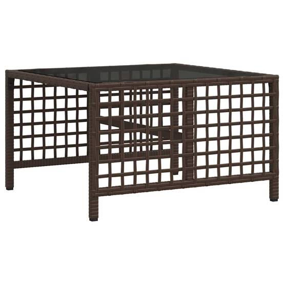 Salon de jardin d'angle et coussins 3 pcs | Mobilier d'extérieur marron résine tressée Maison Chic - Image 8