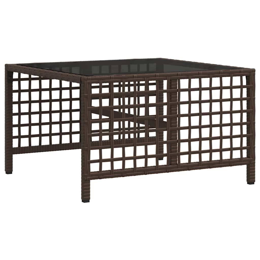 Salon de jardin d'angle et coussins 3 pcs | Mobilier d'extérieur marron résine tressée Maison Chic - Image 8