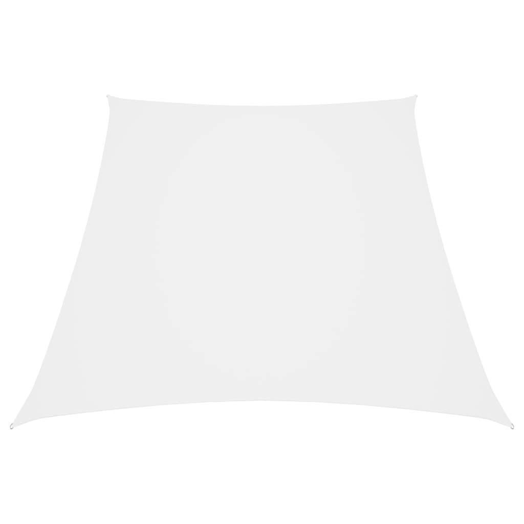 Helloshop26 - Voile toile d'ombrage parasol tissu oxford trapèze 4/5 x 4 m blanc - Image 1