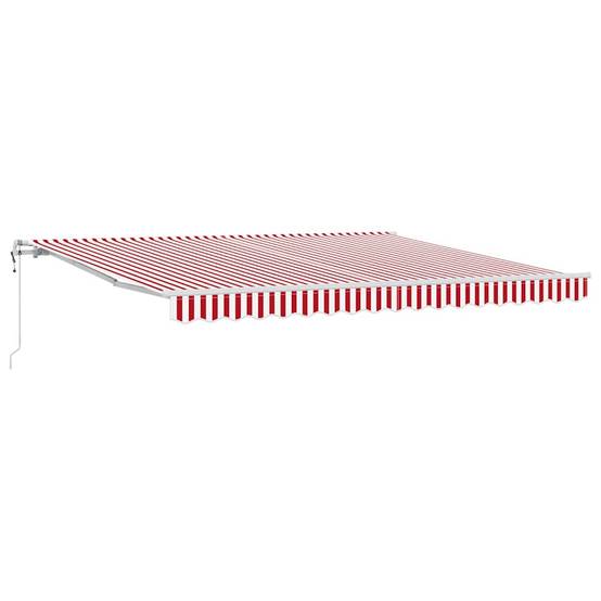 Vidaxl - Auvent rétractable Rouge et Blanc 400 × 350 cm vidaXL 3330753 - Image 2