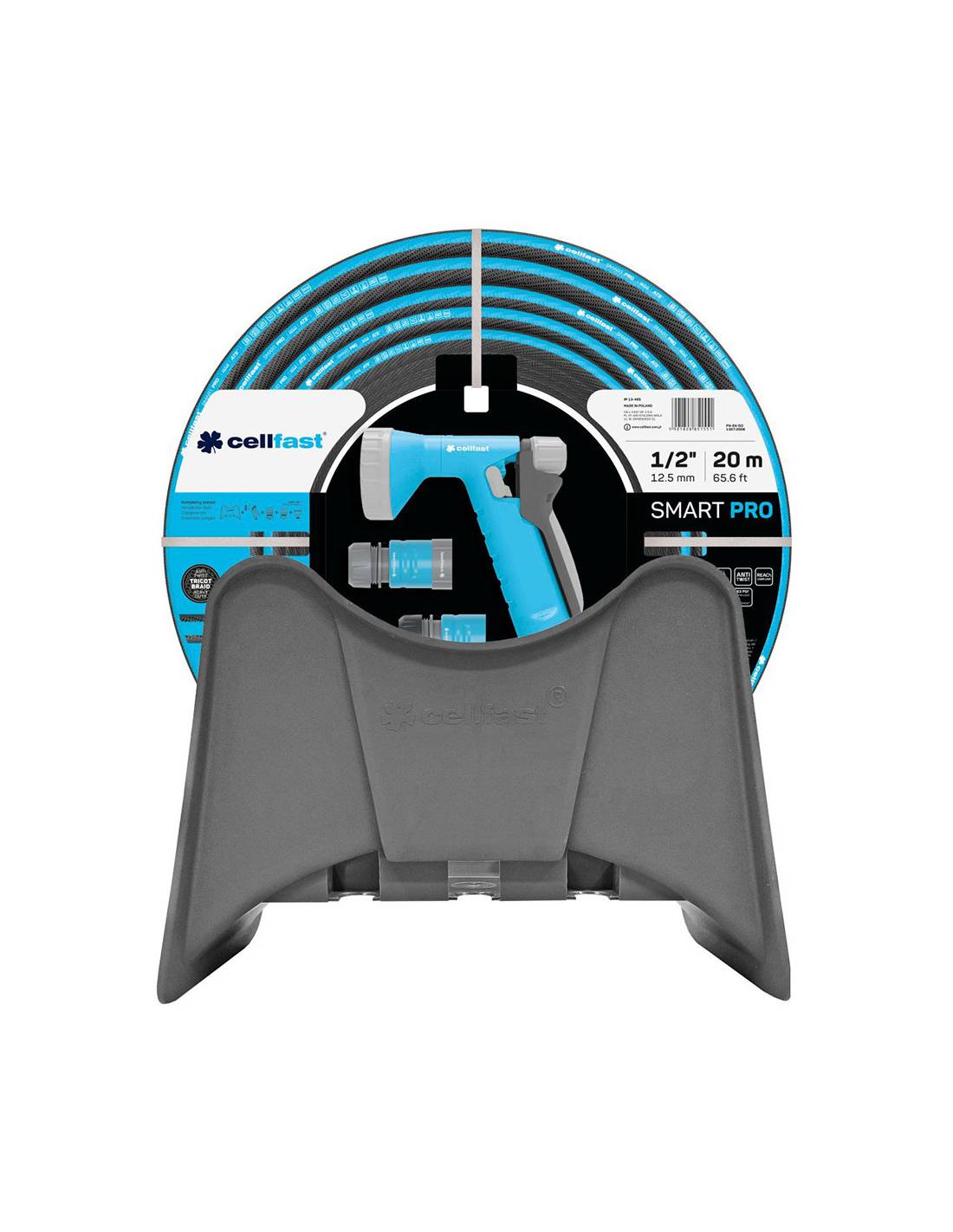 Jeu Tuyau Smart Pro Ats Cellfast Tuyau Anti-torsion Complet Avec Support Mural - Cellfast - Image 1