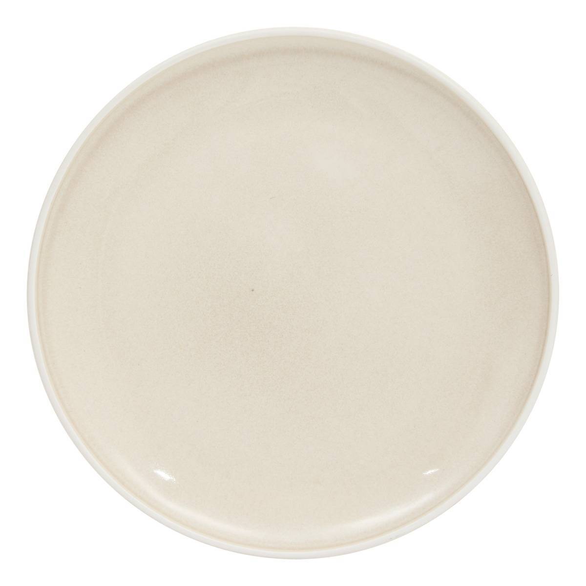 Atmosphera - Lot 4 Assiettes dessert Chiara beige - Atmosphera Créateur d'intérieur - Image 2