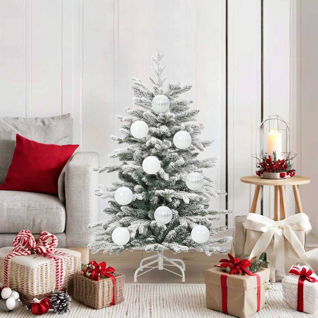 Vidaxl - Ensemble de Boules de Noël XL 15 pc Blanc Plastique vidaXL 42018865 - Image 1