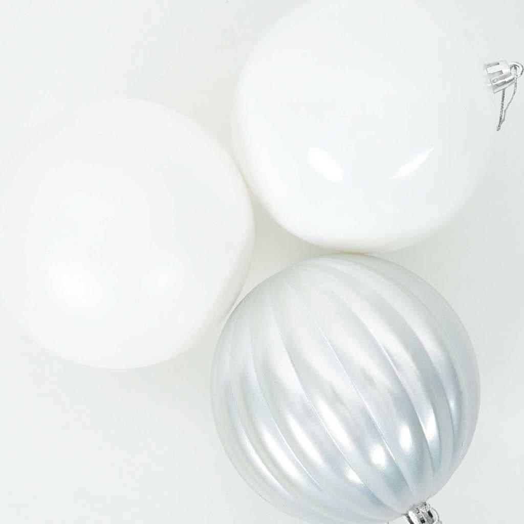 Vidaxl - Ensemble de Boules de Noël XL 15 pc Blanc Plastique vidaXL 42018865 - Image 5