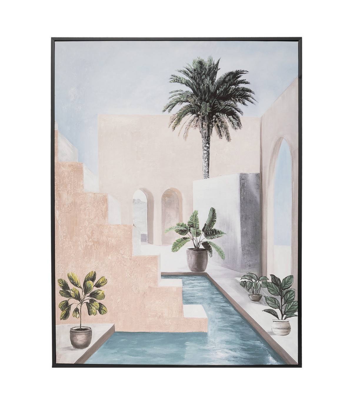 Tableau Toile murale imprimée et encadrée Inspiration marocaine 58 x 78 cm - Image 1