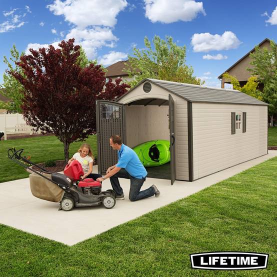 Lifetime - Abri de jardin résine 13.98 m2 - 2.43x6.10 m LIFETIME #60120 - Image 5
