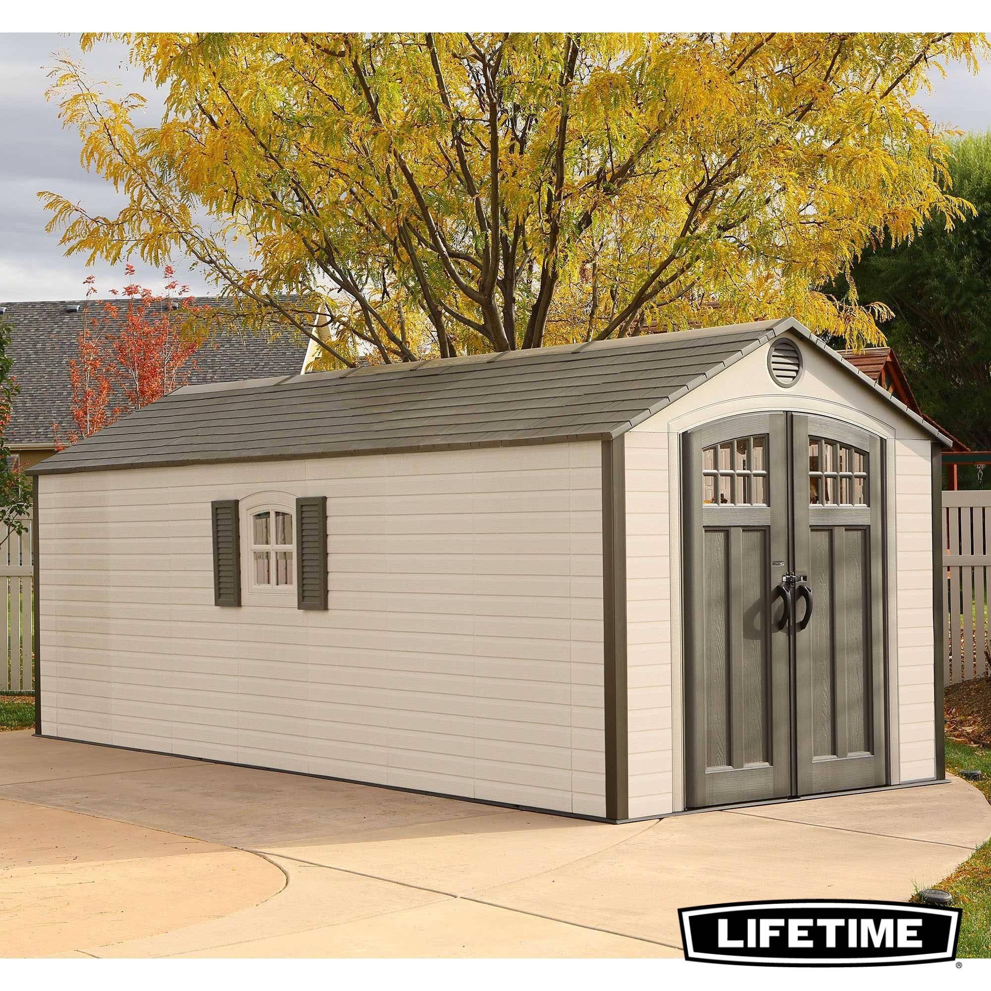 Lifetime - Abri de jardin résine 13.98 m2 - 2.43x6.10 m LIFETIME #60120 - Image 2
