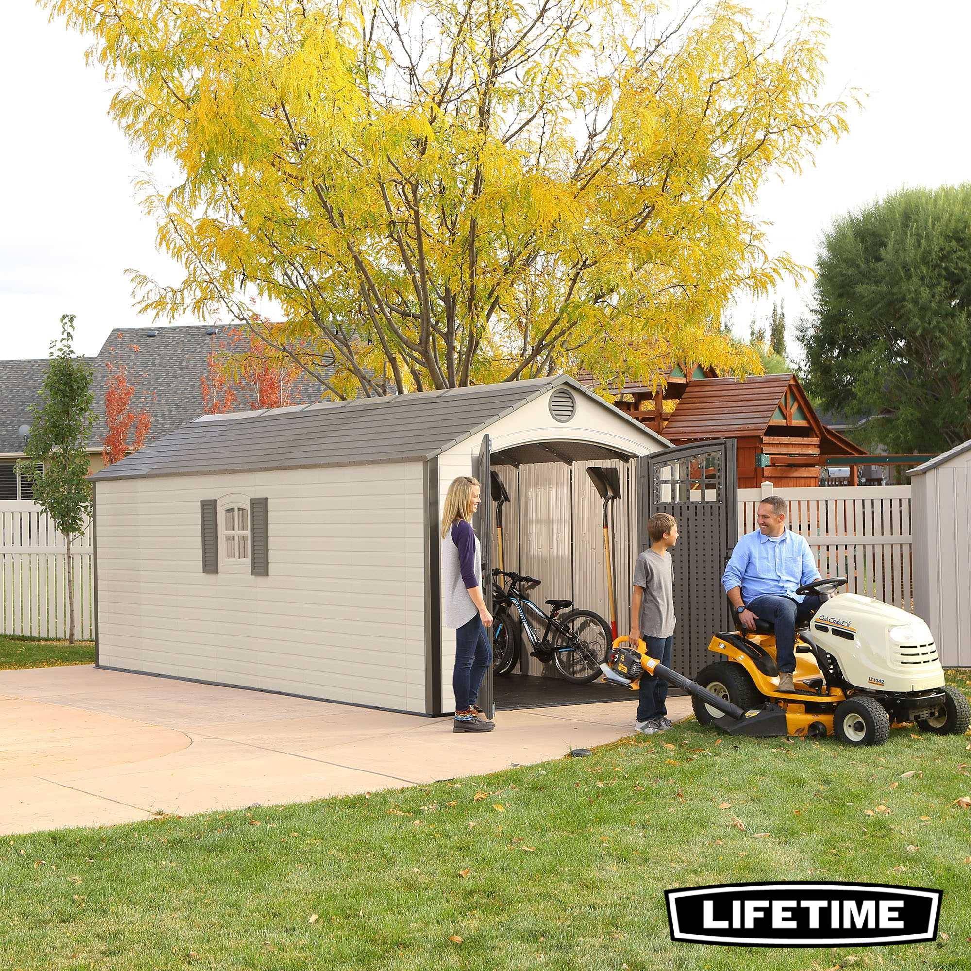 Lifetime - Abri de jardin résine 13.98 m2 - 2.43x6.10 m LIFETIME #60120 - Image 3