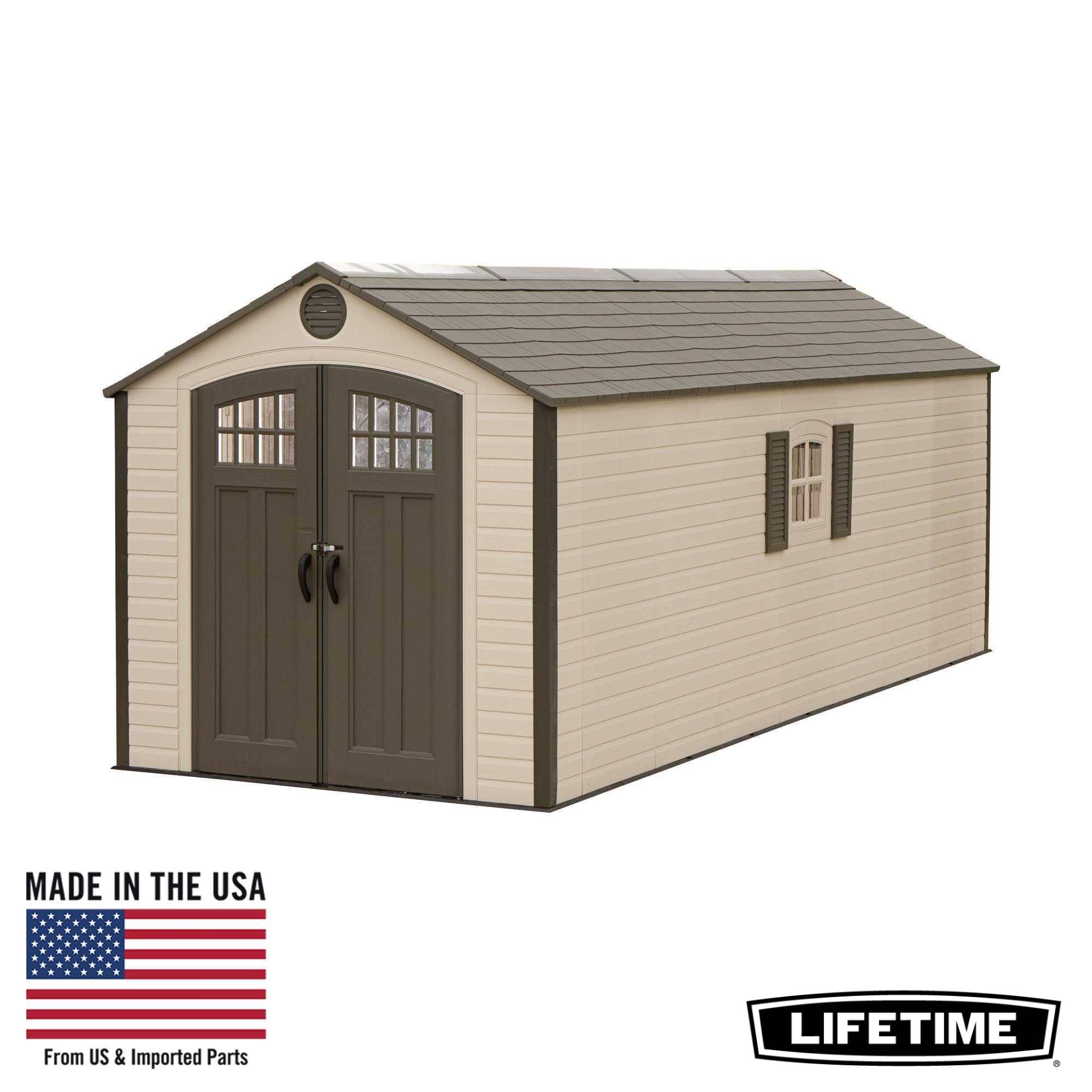 Lifetime - Abri de jardin résine 13.98 m2 - 2.43x6.10 m LIFETIME #60120