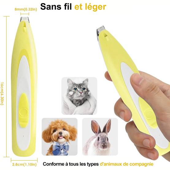 DtopbuyAge - Tondeuse pour Chien Rasoir pour Chiens Chat Faible Bruit DtopbuyAge - Image 2
