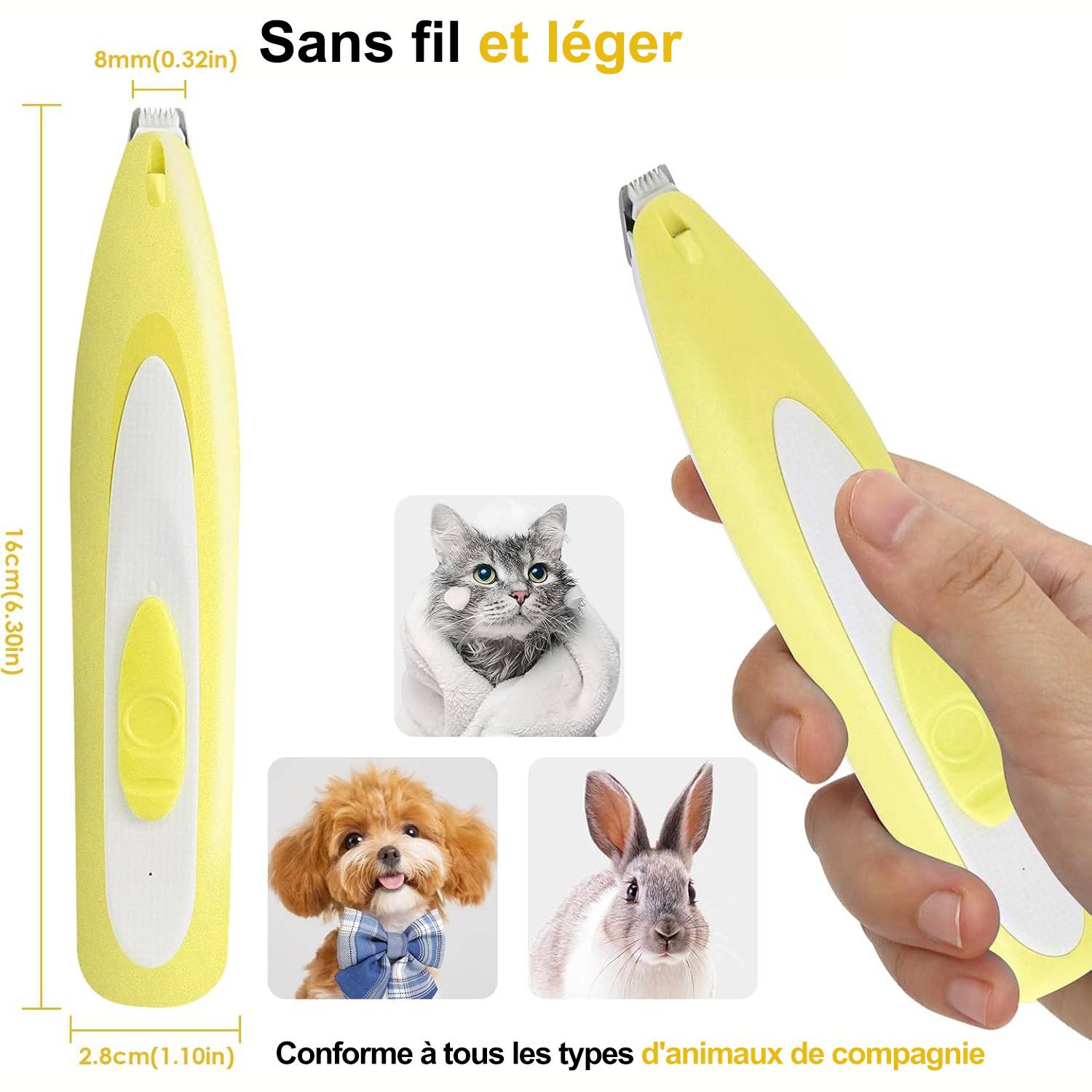 DtopbuyAge - Tondeuse pour Chien Rasoir pour Chiens Chat Faible Bruit DtopbuyAge - Image 2