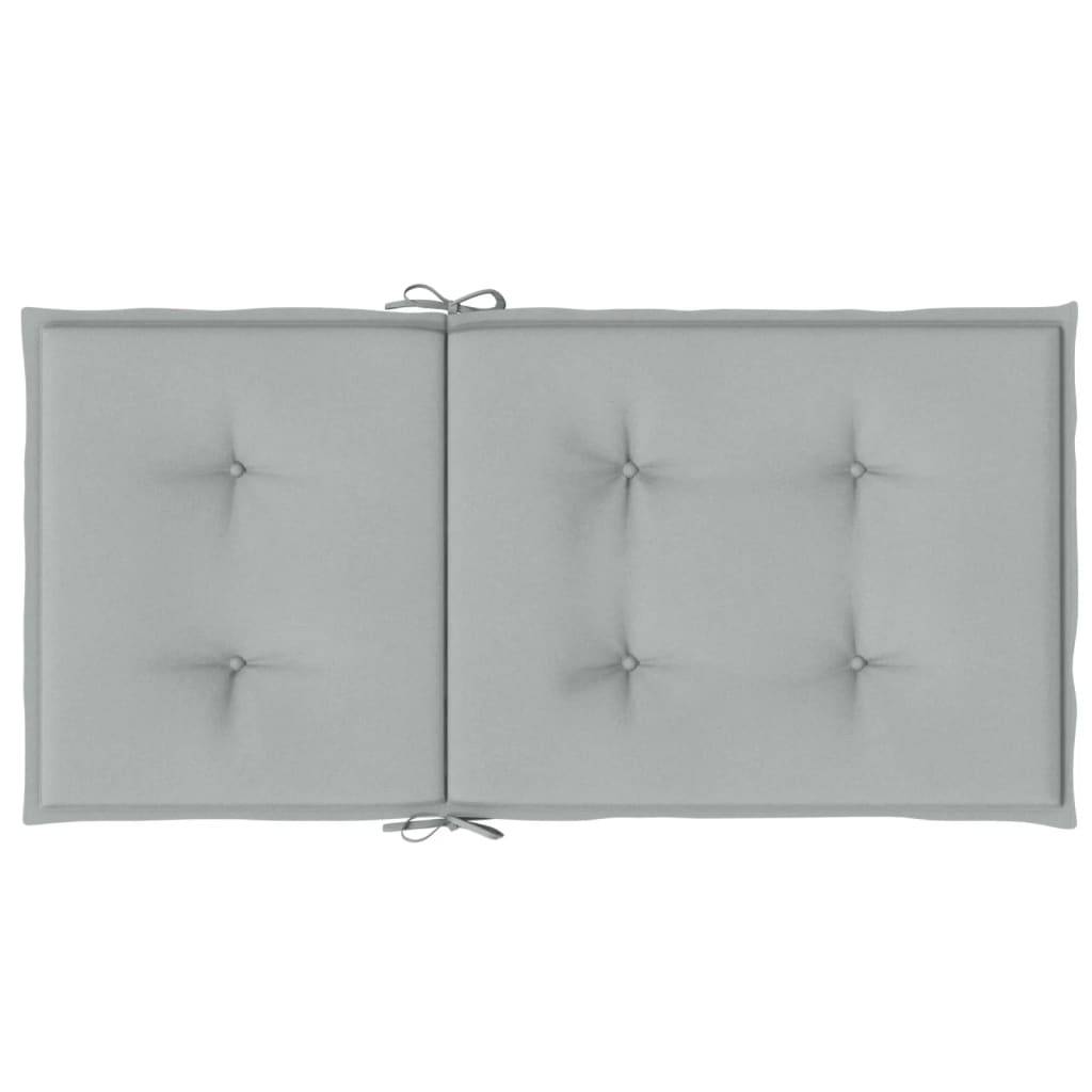 ComfortXL - Lot de 4 Coussins Dossier Bas Polyester Anti-glisse pour Chaise de Jardin Gris Clair Mélangé 100x50cm – ComfortXL Outdoor Living - Image 7