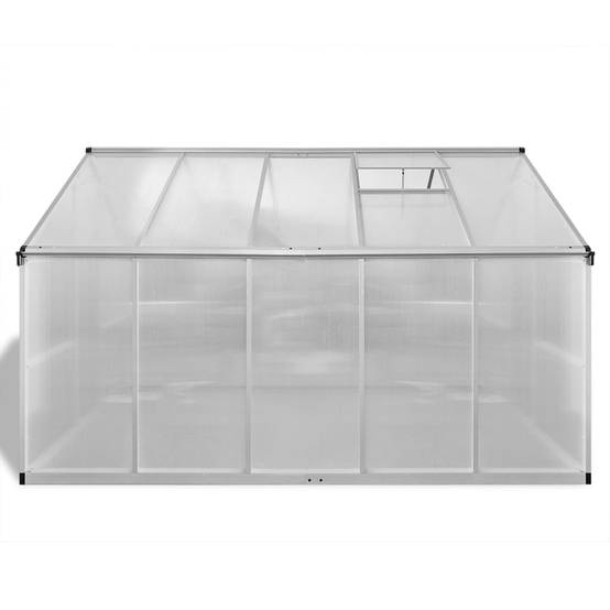 Serre de jardin 7,55 m² en aluminium et polycarbonate double paroi avec embase – ComfortXL Outdoor Living - Image 4