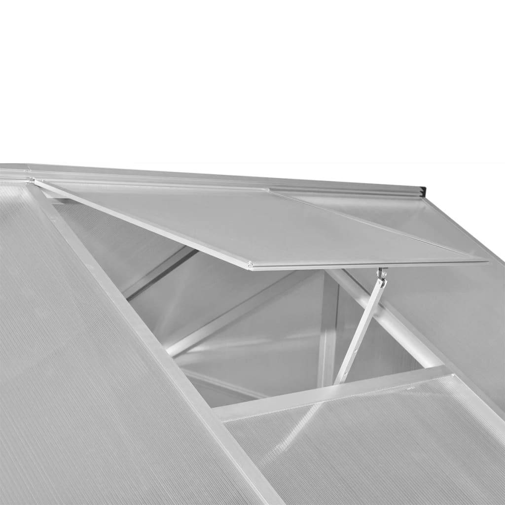Serre de jardin 7,55 m² en aluminium et polycarbonate double paroi avec embase – ComfortXL Outdoor Living - Image 6