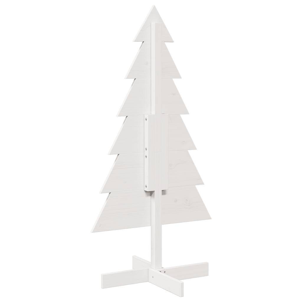 Sapin de Noël | Arbre de Noël en bois pour décoration blanc 120 cm pin ...