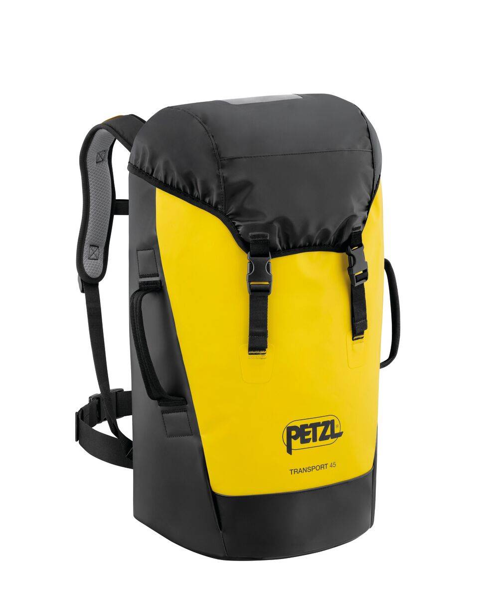 Sac de portage robuste Transport 45 - Capacité 45 L - Jaune/Noire - PETZL - S042BA00 - Image 1